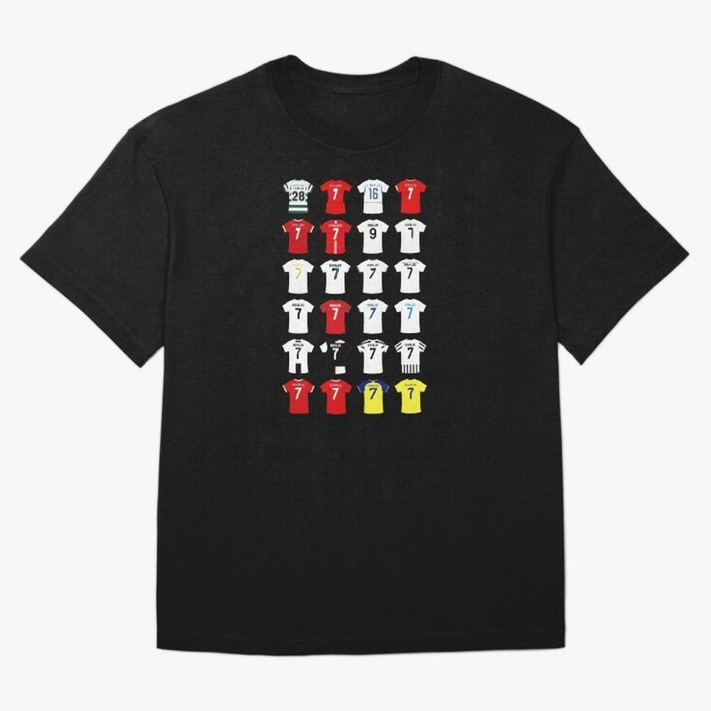 Cristiano Ronaldo Football Shirt Oversized T-Shirt Show Up for the Glory of the FIFA World Cup 2026 Group Stage Journey through Haaland and Mbappe Highlights, Argentina, France and Brazil Pride, Supporter Pride, Iconic Celebrations, Legendary Names