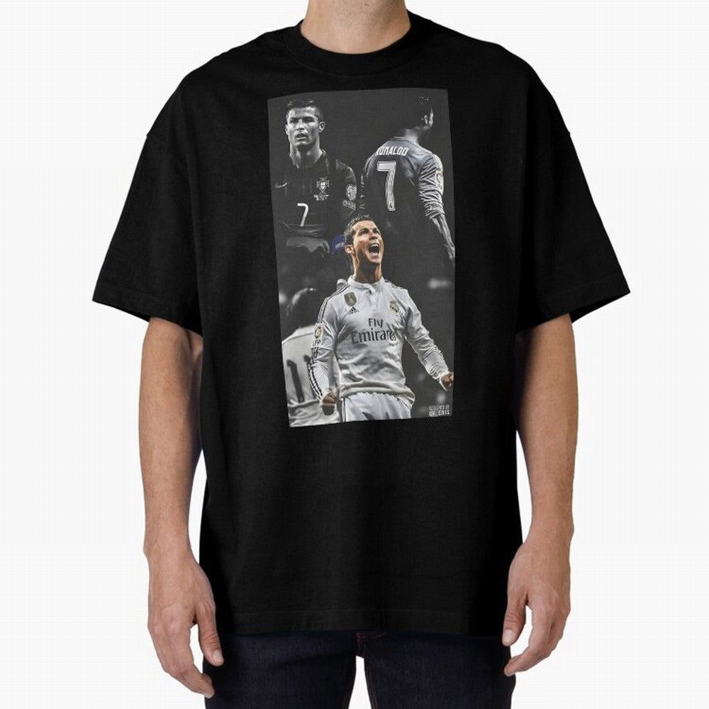 Cristiano Ronaldo CR7 Football Art Poster Oversized T-Shirt Join the Global Buzz around FIFA World Cup 2026 USA Canada Mexico Spirit, Made for Argentina and Brazil, Cristiano Ronaldo, Football Festival Excitement, Trophy Ambitions, Country