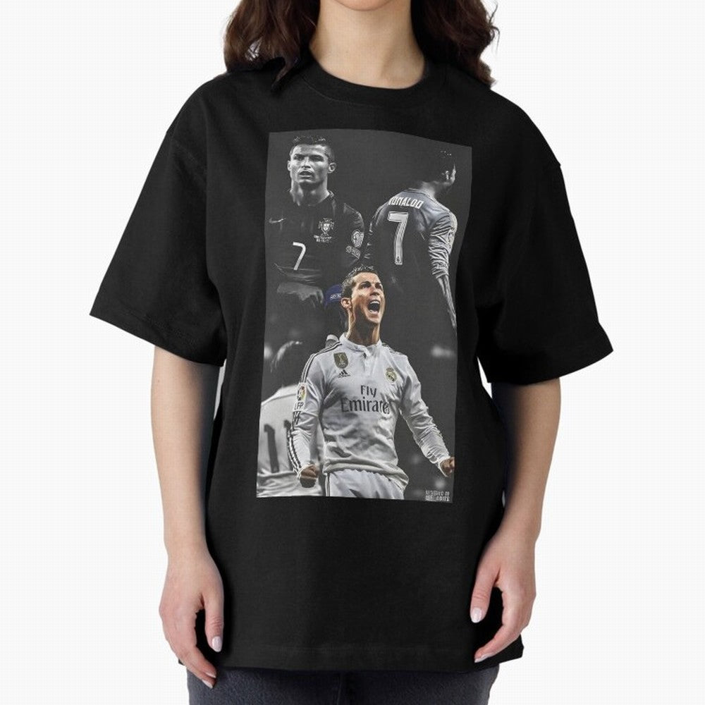 Cristiano Ronaldo CR7 Football Art Poster Oversized T-Shirt Join the Global Buzz around FIFA World Cup 2026 USA Canada Mexico Spirit, Made for Argentina and Brazil, Cristiano Ronaldo, Football Festival Excitement, Trophy Ambitions, Country