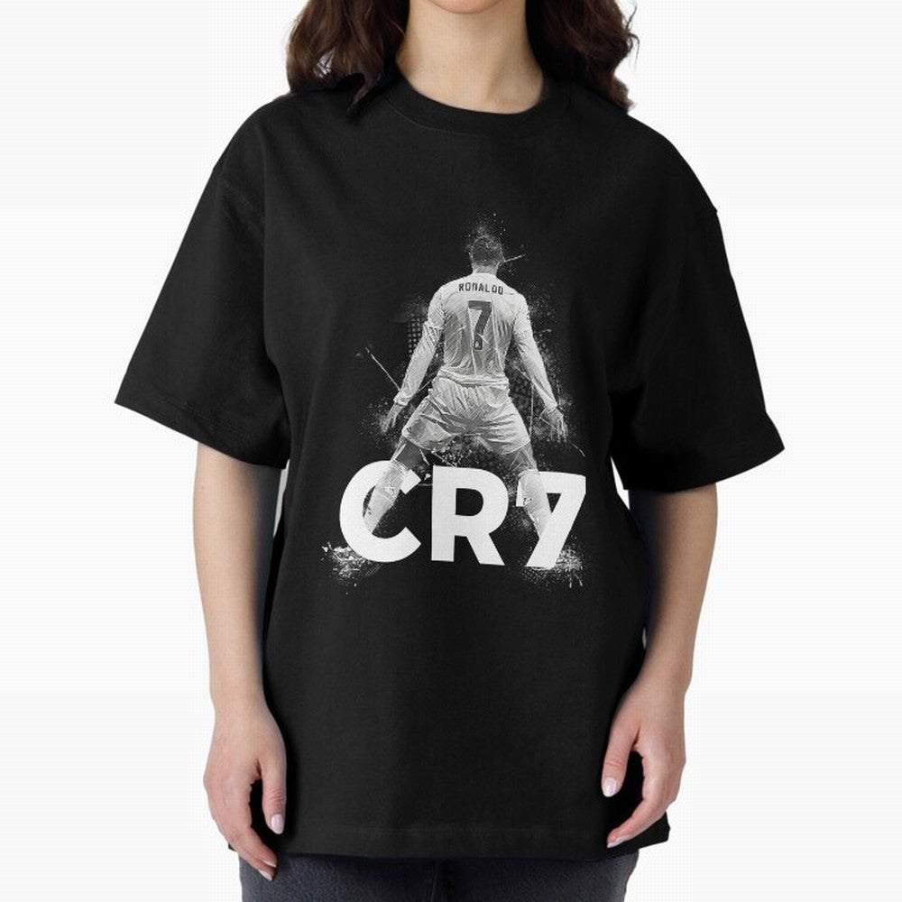 Cristiano Ronaldo CR7 Oversized T-Shirt Join Supporters Worldwide for FIFA World Cup 2026 USA Canada Mexico Connected to Cristiano Ronaldo, Spain and Netherlands Energy, Football Festival Excitement, Trophy Ambitions, Country Rivalries and Star