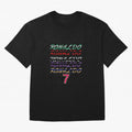 LOVE CR7 RONALDO - ALL CAREER Oversized T-Shirt Represent Football Lovers during Global Football Passion for FIFA World Cup 2026, Highlighting Neymar, Haaland and Cristiano Ronaldo, Spain and Netherlands, Vintage Soccer Flavor, Modern Football