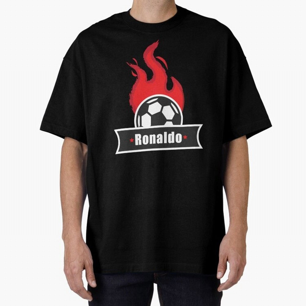 Football Player Design Oversized T-Shirt Turn Football Passion into FIFA World Cup 2026 USA Canada Mexico Spirit, with Brazil, Portugal and Argentina, Haaland, Stadium Memories, Football Loyalty, International Chants and Championship Tradition;