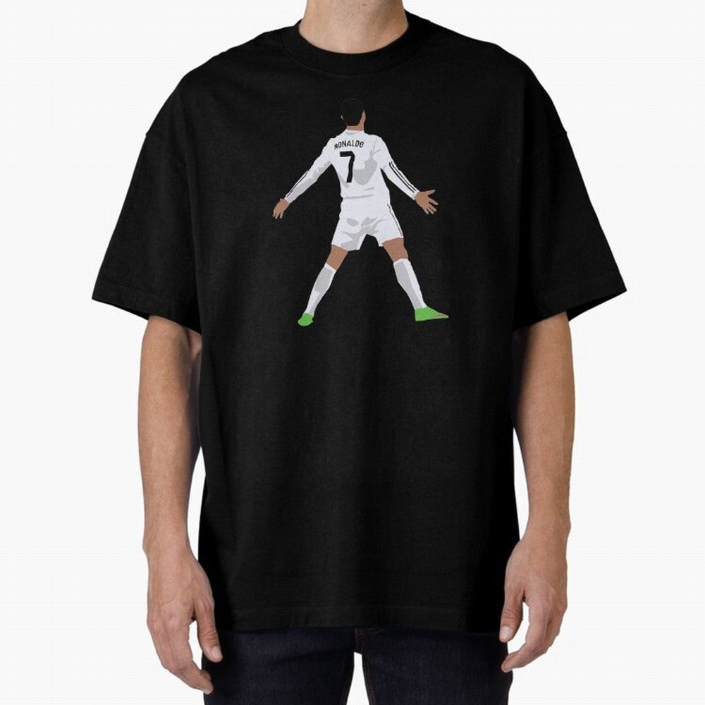 Cristiano Ronaldo Oversized T-Shirt Celebrate the Magic of the FIFA World Cup 2026 Journey through Messi and Cristiano Ronaldo Highlights, Brazil Pride, Goal Celebration Energy, Supporter Heritage, Football Icons and Worldwide Tournament Joy; Great