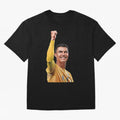 Cristiano Ronaldo - CR 7 Celebration Oversized T-Shirt Fuel FIFA World Cup 2026 USA Canada Mexico Spirit, Celebrating Spain, Messi and Cristiano Ronaldo, Retro Football Energy, Iconic Rivalries, Trophy Chase Drama and Stadium Atmosphere; Great for