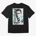 Cristiano Japanese Poster Oversized T-Shirt Follow the Final Road of FIFA World Cup 2026 USA Canada Mexico Spirit, Centered on Germany, Cristiano Ronaldo, Haaland and CR7, Game Day Rituals, Football Legends, Country Pride and the Road to the Final;