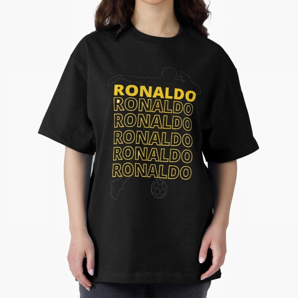 Ronaldo Oversized T-Shirt Join Supporters Worldwide for FIFA World Cup 2026 USA Canada Mexico with Cristiano Ronaldo, England and Germany Energy, Global Supporter Spirit, Legendary Goals, National Colors and Tournament Celebration; Ideal for