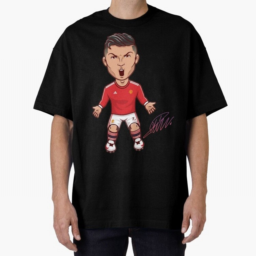 Cristiano Ronaldo CR7 Signature Oversized T-Shirt Fuel Your Fan Pride for FIFA World Cup 2026 USA Canada Mexico Made for Messi, Neymar and Mbappe, Germany Energy, Game Day Rituals, Football Legends, Country Pride and the Road to the Final; Perfect