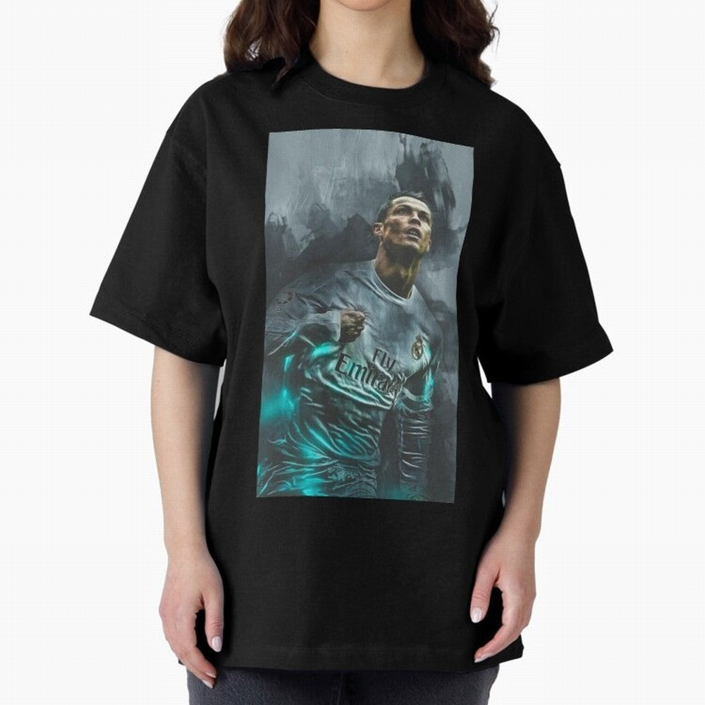 Cristiano Ronaldo Oversized T-Shirt Elevate FIFA World Cup 2026 for Fans of CR7 and Netherlands, Bringing Football Passion, Legendary Performances, Festival Vibes and Supporter Community; Ideal for Passionate Fans Who Love Underdog Stories,
