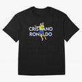 Cristiano Ronaldo Oversized T-Shirt Support Iconic Players in FIFA World Cup 2026 Group Stage for Fans of Neymar, Haaland and Cristiano Ronaldo and Netherlands, Bringing Sports Nostalgia, International Competition, Famous Players and Unforgettable