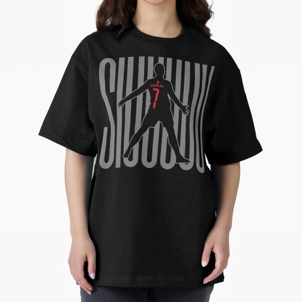 Siuuuuu Cristiano Ronaldo Oversized T-Shirt Show Passion for the Stars of Global Football Passion for FIFA World Cup 2026 Group Stage, Capturing CR7, Argentina and Brazil, Goal Celebration Energy, Supporter Heritage, Football Icons and Worldwide