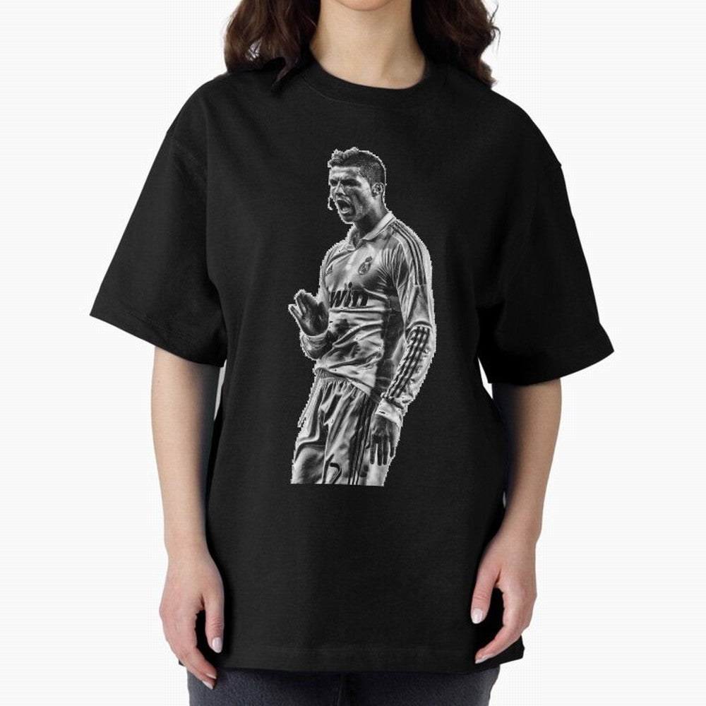 Cristiano Ronaldo Calma Oversized T-Shirt Support Your Favorite Stars during FIFA World Cup 2026 for Fans of Cristiano Ronaldo and Netherlands, Bringing Sports Nostalgia, International Competition, Famous Players and Unforgettable Victories; Ideal