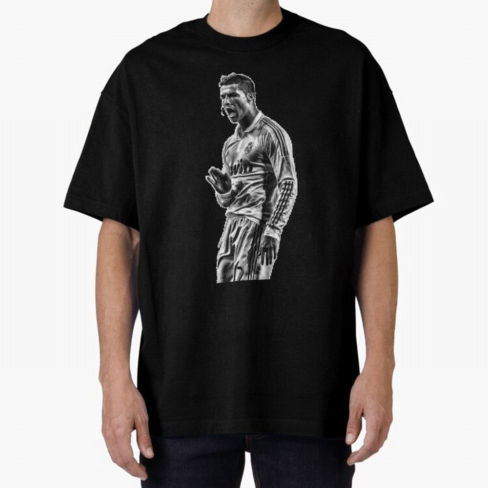 Cristiano Ronaldo Calma Oversized T-Shirt Support Your Favorite Stars during FIFA World Cup 2026 for Fans of Cristiano Ronaldo and Netherlands, Bringing Sports Nostalgia, International Competition, Famous Players and Unforgettable Victories; Ideal