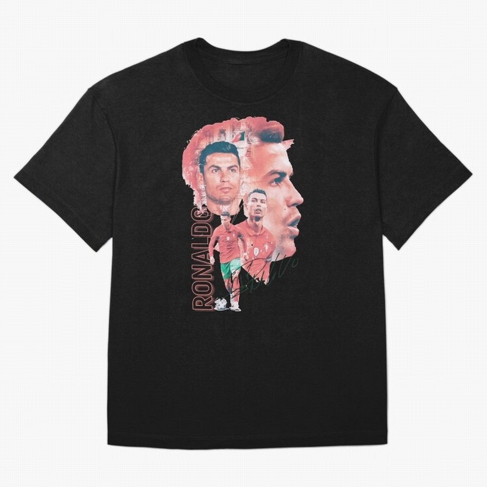 Cristiano Ronaldo Design Oversized T-Shirt Get Ready for FIFA World Cup 2026 USA Canada Mexico Centered on Mbappe and Neymar, England Energy, Fan Favorite Moments, National Team Passion, Big Match Drama and Soccer History; Ideal for Football Dads,