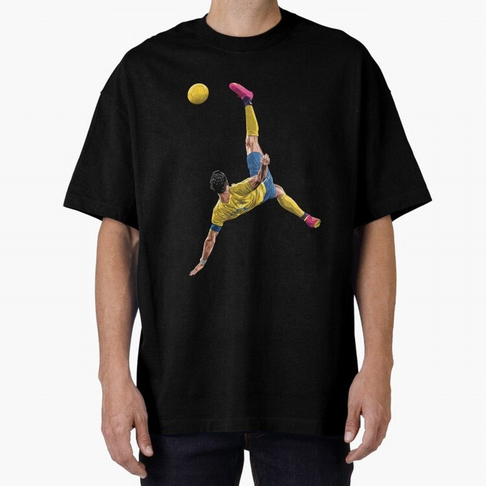 CRISTIANO RONALDO BICYCLE KICK GOAL AL NASSR Classic Oversized T-Shirt Make the Season About Global Football Passion for FIFA World Cup 2026 USA Canada Mexico, Featuring Messi, Argentina and Brazil, Football History, Final Match Energy, Crowd Noise