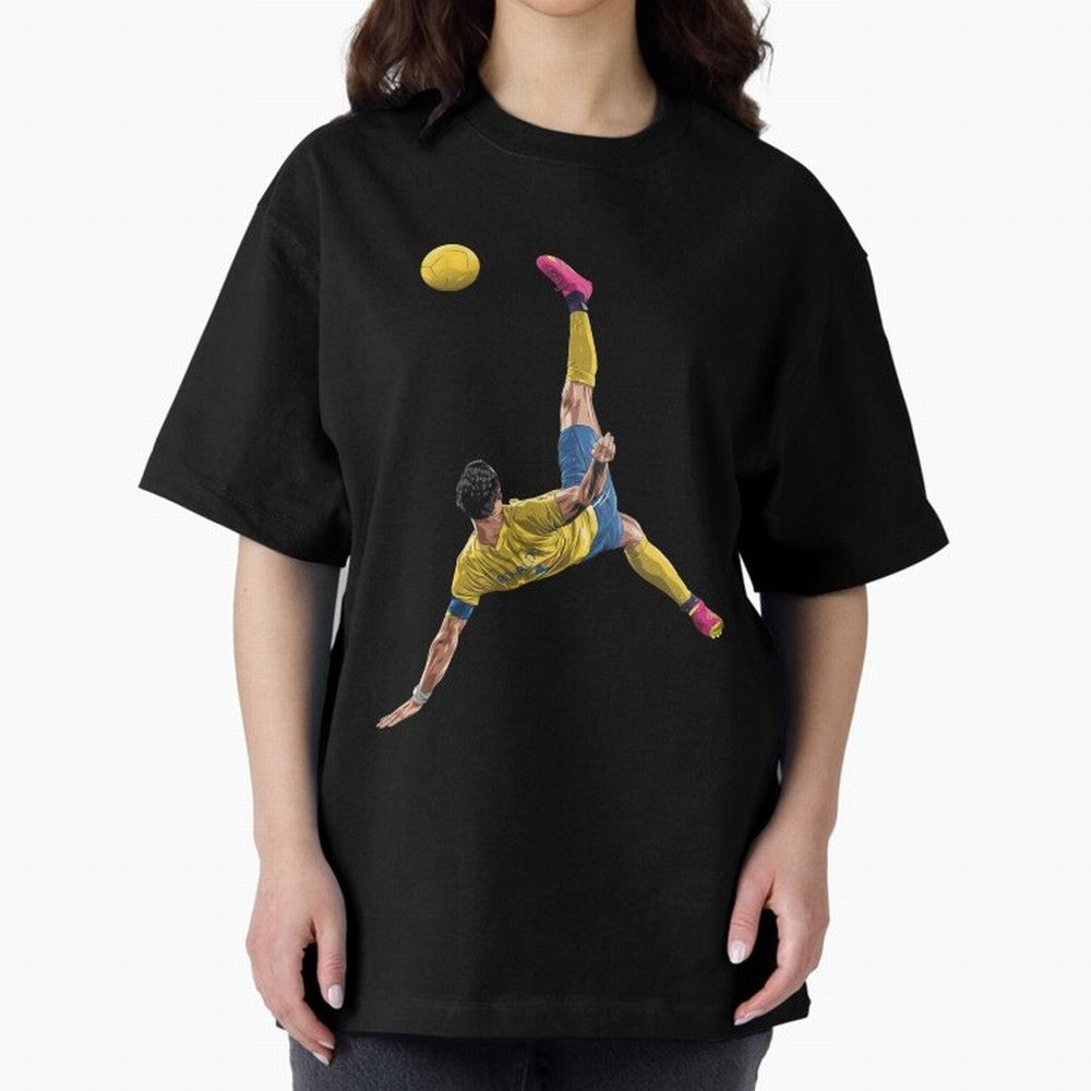CRISTIANO RONALDO BICYCLE KICK GOAL AL NASSR Classic Oversized T-Shirt Make the Season About Global Football Passion for FIFA World Cup 2026 USA Canada Mexico, Featuring Messi, Argentina and Brazil, Football History, Final Match Energy, Crowd Noise