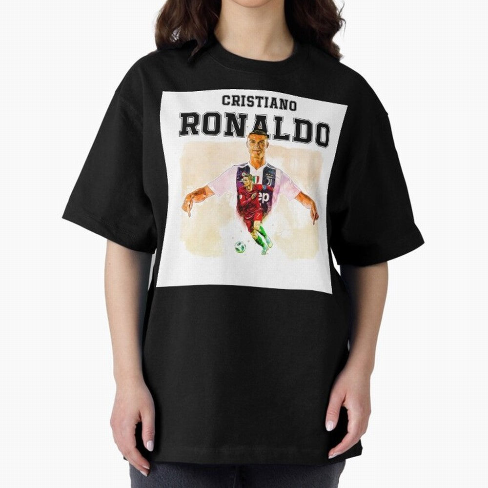 Cristiano Ronaldo 7 Oversized T-Shirt Bring a Vintage Feel to the FIFA World Cup 2026 Journey through Mbappe Highlights, Germany Pride, Stadium Chants, National Pride, Trophy Dreams and Unforgettable Football Memories; Made for Collectors Who Enjoy