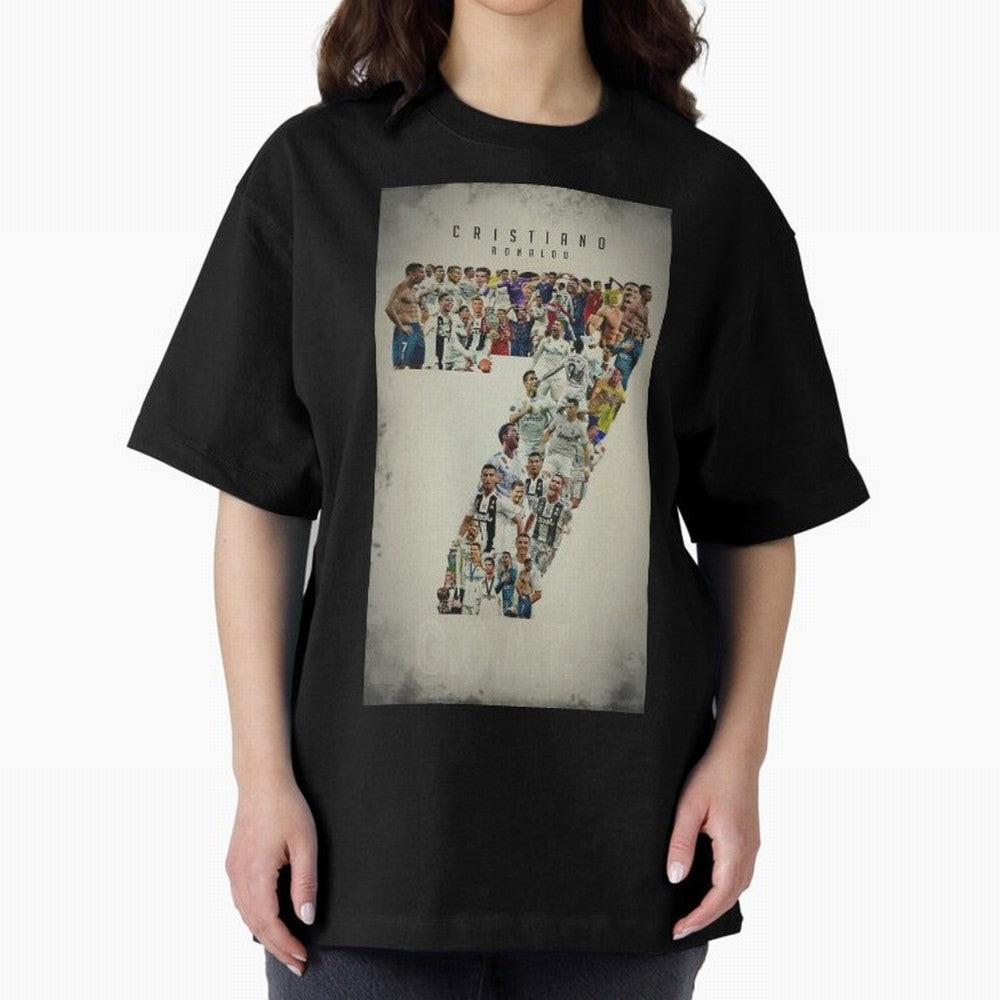 Cristiano Ronaldo Oversized T-Shirt Celebrate Supporters United by FIFA World Cup 2026 Spirit, Featuring Spain and Netherlands, Neymar, Haaland and Cristiano Ronaldo, Goal Celebration Energy, Supporter Heritage, Football Icons and Worldwide