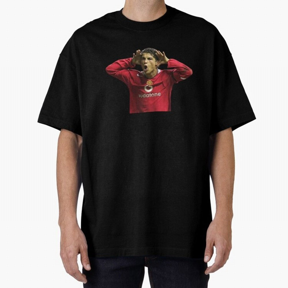 Crisitano Ronaldo Oversized T-Shirt Carry National Pride through FIFA World Cup 2026 Group Stage Connected to CR7, Argentina Energy, Retro Football Energy, Iconic Rivalries, Trophy Chase Drama and Stadium Atmosphere; Perfect for Supporters Who Want