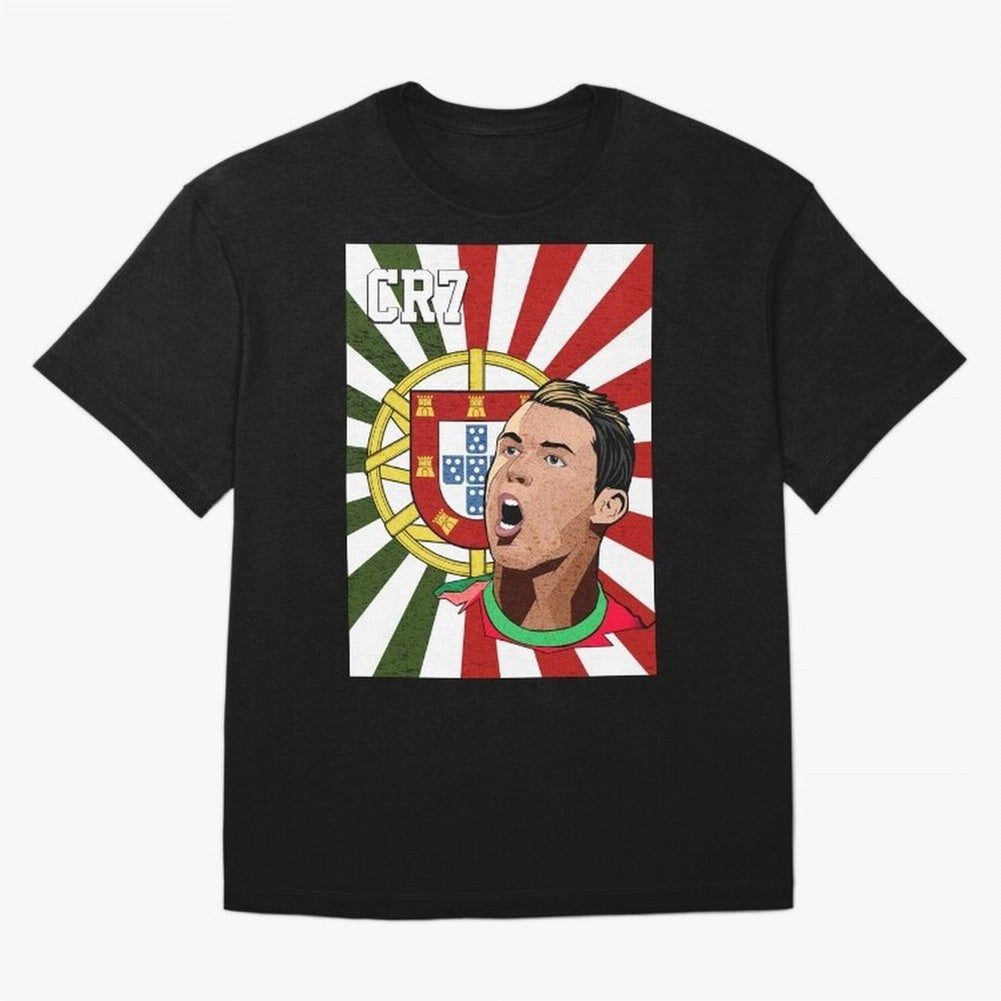 Cristiano Ronaldo 7 Oversized T-Shirt Carry Match Day Hype around FIFA World Cup 2026, Cristiano Ronaldo, Haaland and CR7, Portugal, Sports Nostalgia, International Competition, Famous Players and Unforgettable Victories; Ideal for Fans Who Follow