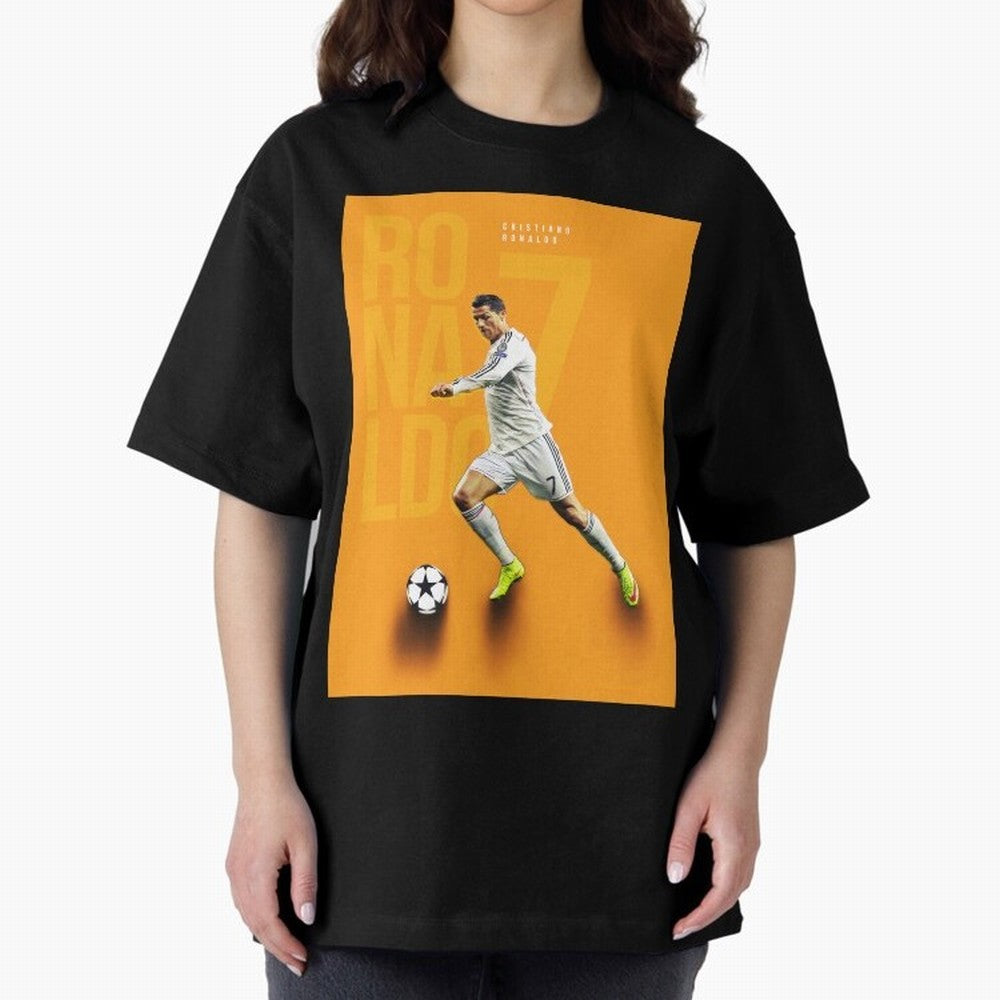 Cristiano Ronaldo 7 Oversized T-Shirt Embrace the FIFA World Cup 2026 Group Stage Journey through Mbappe and Neymar Highlights, Argentina, France and Brazil Pride, Global Supporter Spirit, Legendary Goals, National Colors and Tournament