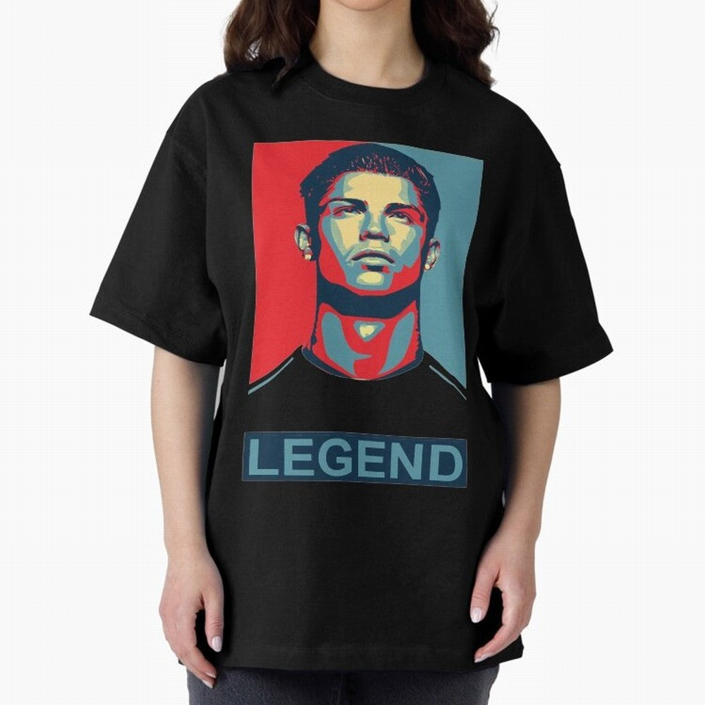 cristiano ronaldo legend Oversized T-Shirt Support Your Favorite Stars during the FIFA World Cup 2026 Group Stage Journey through Neymar, Haaland and Cristiano Ronaldo Highlights, Spain Pride, Football Passion, Legendary Performances, Festival