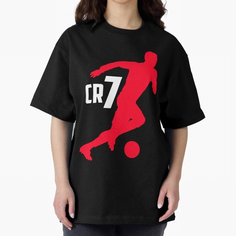 Cristiano Ronaldo Oversized T-Shirt Enjoy Global Football Passion for FIFA World Cup 2026 USA Canada Mexico, with Messi, France, Football Passion, Legendary Performances, Festival Vibes and Supporter Community; Built for Supporters Chasing Trophy