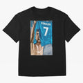 Cristiano Ronaldo Oversized T-Shirt Celebrate Soccer Greatness during Global Football Passion for FIFA World Cup 2026 USA Canada Mexico, Highlighting Messi, England, Supporter Pride, Iconic Celebrations, Legendary Names and Global Match Day Energy;