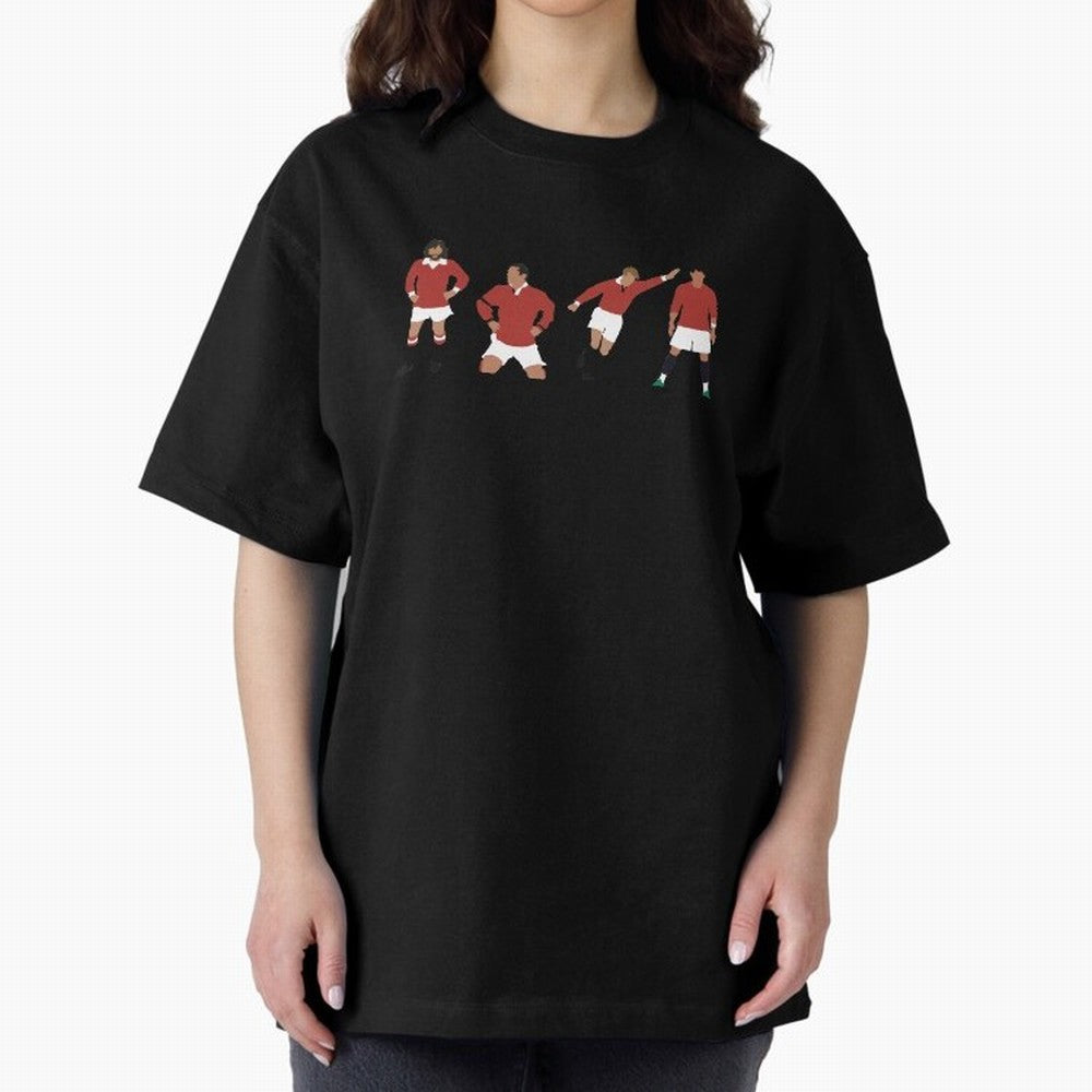 Manchester United Number 7 Design! Oversized T-Shirt Honor the Beautiful Game during Match Day Hype around FIFA World Cup 2026 Group Stage, Messi, Argentina, France and Brazil, Retro Football Energy, Iconic Rivalries, Trophy Chase Drama and Stadium