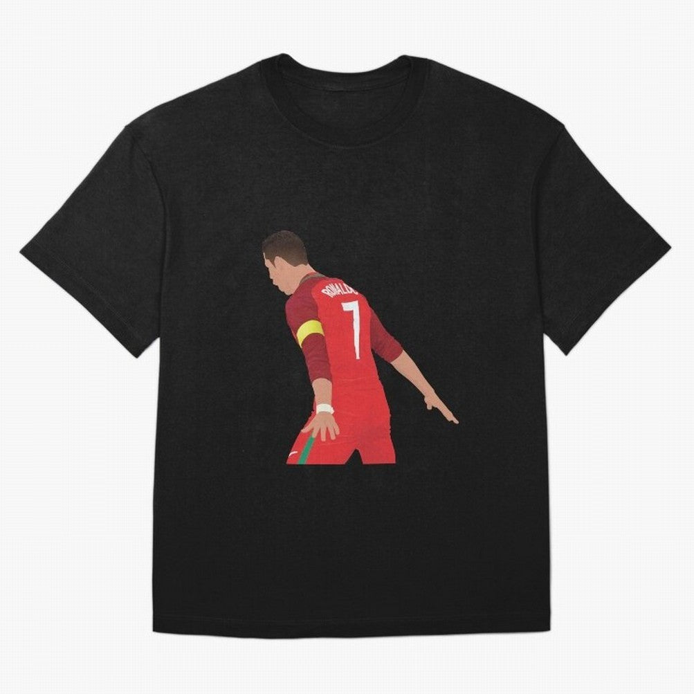 Cristiano Ronaldo - Portugal Oversized T-Shirt Keep the Legacy of FIFA World Cup 2026 Highlighting CR7 and Messi, Brazil, Portugal and Argentina Energy, Game Day Rituals, Football Legends, Country Pride and the Road to the Final; Made for Die Hard