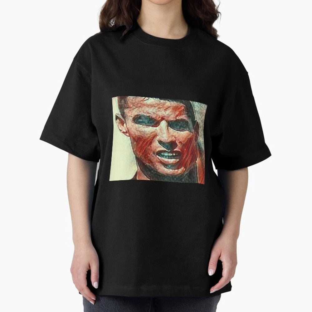 Ronaldo Oversized T-Shirt Follow the Final Road of FIFA World Cup 2026 for Fans of Cristiano Ronaldo, Haaland and CR7 and France, Bringing Match Day Excitement, Supporter Culture, Golden Goals and Global Football Passion; Made for Collectors Who