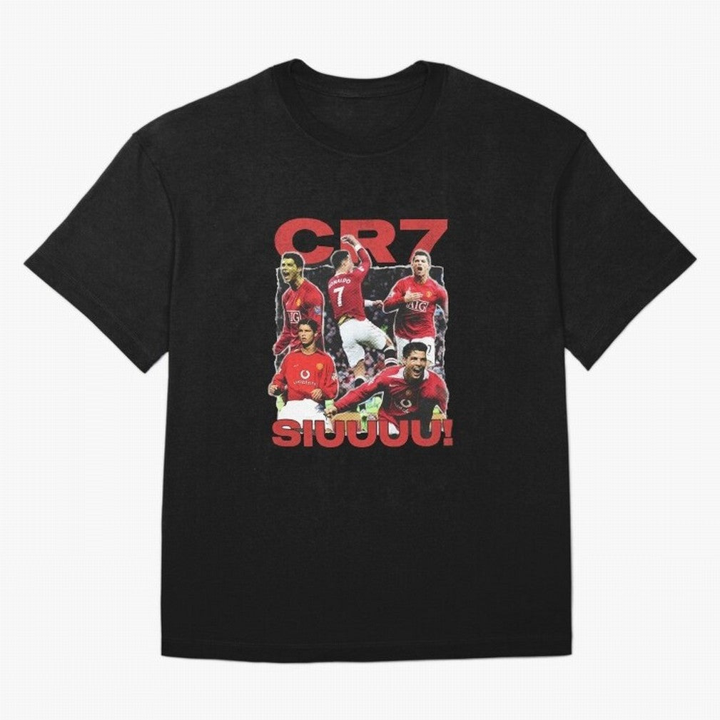 Retro Cristiano Ronaldo Manchester United Oversized T-Shirt Share the Excitement of Match Day Hype around FIFA World Cup 2026 USA Canada Mexico, Messi, Neymar and Mbappe, Spain and Netherlands, Sports Nostalgia, International Competition, Famous