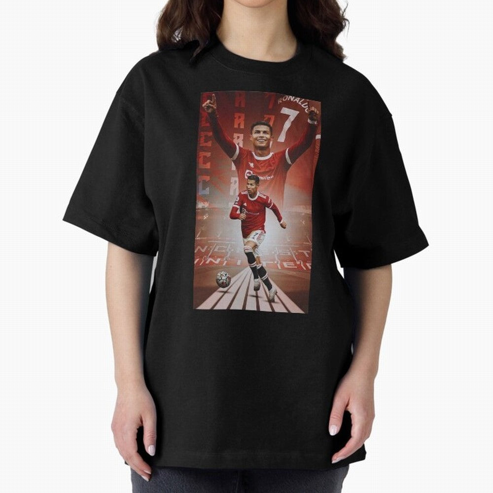 Cristiano Ronaldo Manchester Home 202122 , Ronaldo Gifts, Ronaldo Best Selling , Ronaldo Top Items Oversized T-Shirt Remember FIFA World Cup 2026 USA Canada Mexico Spirit, Celebrating Netherlands, Neymar, Haaland and Cristiano Ronaldo, Vintage