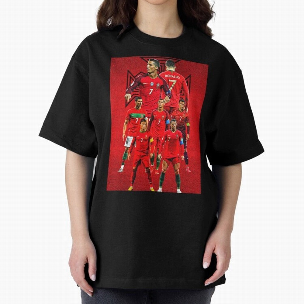 ronaldo Oversized T-Shirt Spotlight FIFA World Cup 2026 Group Stage Connected to Neymar, England and Germany Energy, Goal Celebration Energy, Supporter Heritage, Football Icons and Worldwide Tournament Joy; Great for Supporters Who Love Legendary
