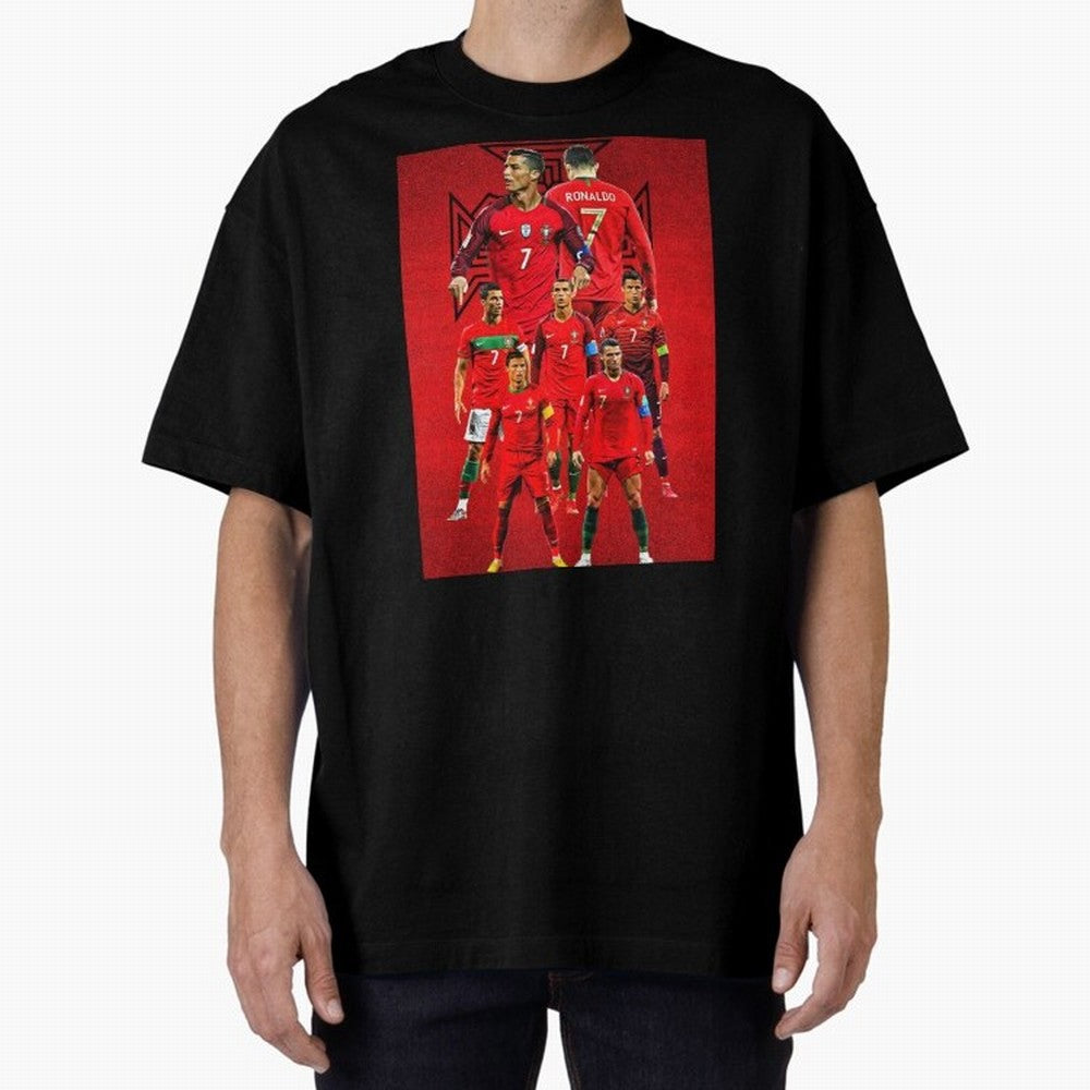 ronaldo Oversized T-Shirt Spotlight FIFA World Cup 2026 Group Stage Connected to Neymar, England and Germany Energy, Goal Celebration Energy, Supporter Heritage, Football Icons and Worldwide Tournament Joy; Great for Supporters Who Love Legendary