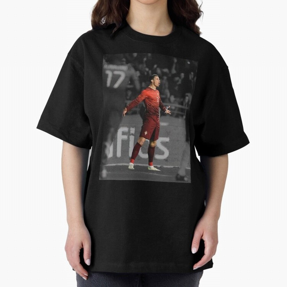 Cristiano Ronaldo Siuuuuuu,Ronaldo Gifts, Ronaldo Best Selling , Ronaldo Top Items Oversized T-Shirt Celebrate Every Goal in FIFA World Cup 2026 USA Canada Mexico Spirit, Driven by Spain and Netherlands, Neymar, Haaland and Cristiano Ronaldo,