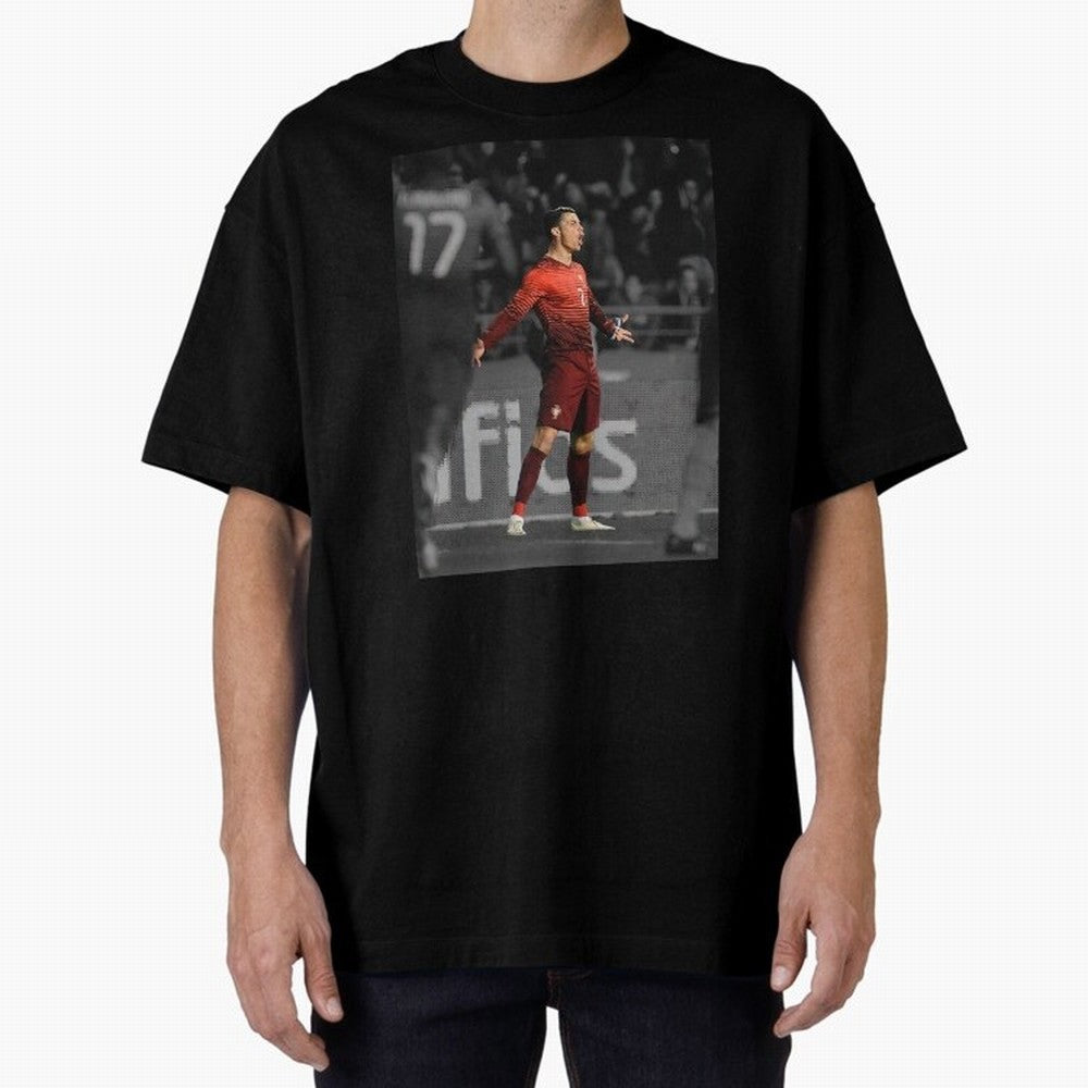 Cristiano Ronaldo Siuuuuuu,Ronaldo Gifts, Ronaldo Best Selling , Ronaldo Top Items Oversized T-Shirt Celebrate Every Goal in FIFA World Cup 2026 USA Canada Mexico Spirit, Driven by Spain and Netherlands, Neymar, Haaland and Cristiano Ronaldo,