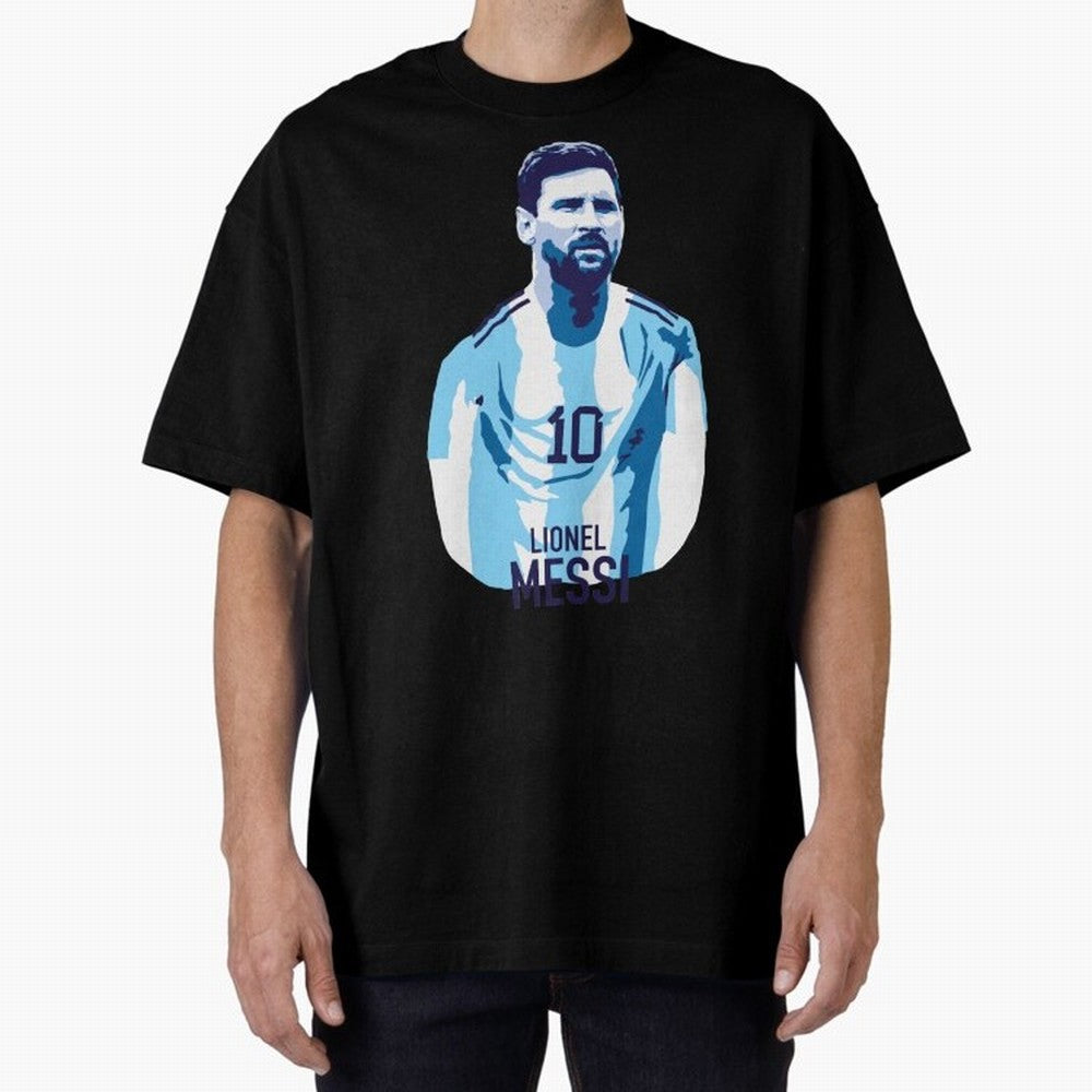 Messi Oversized T-Shirt Bring a Champion Mindset to FIFA World Cup 2026 Group Stage for Fans of Cristiano Ronaldo and Brazil, Portugal and Argentina, Bringing Football Festival Excitement, Trophy Ambitions, Country Rivalries and Star Player Buzz;