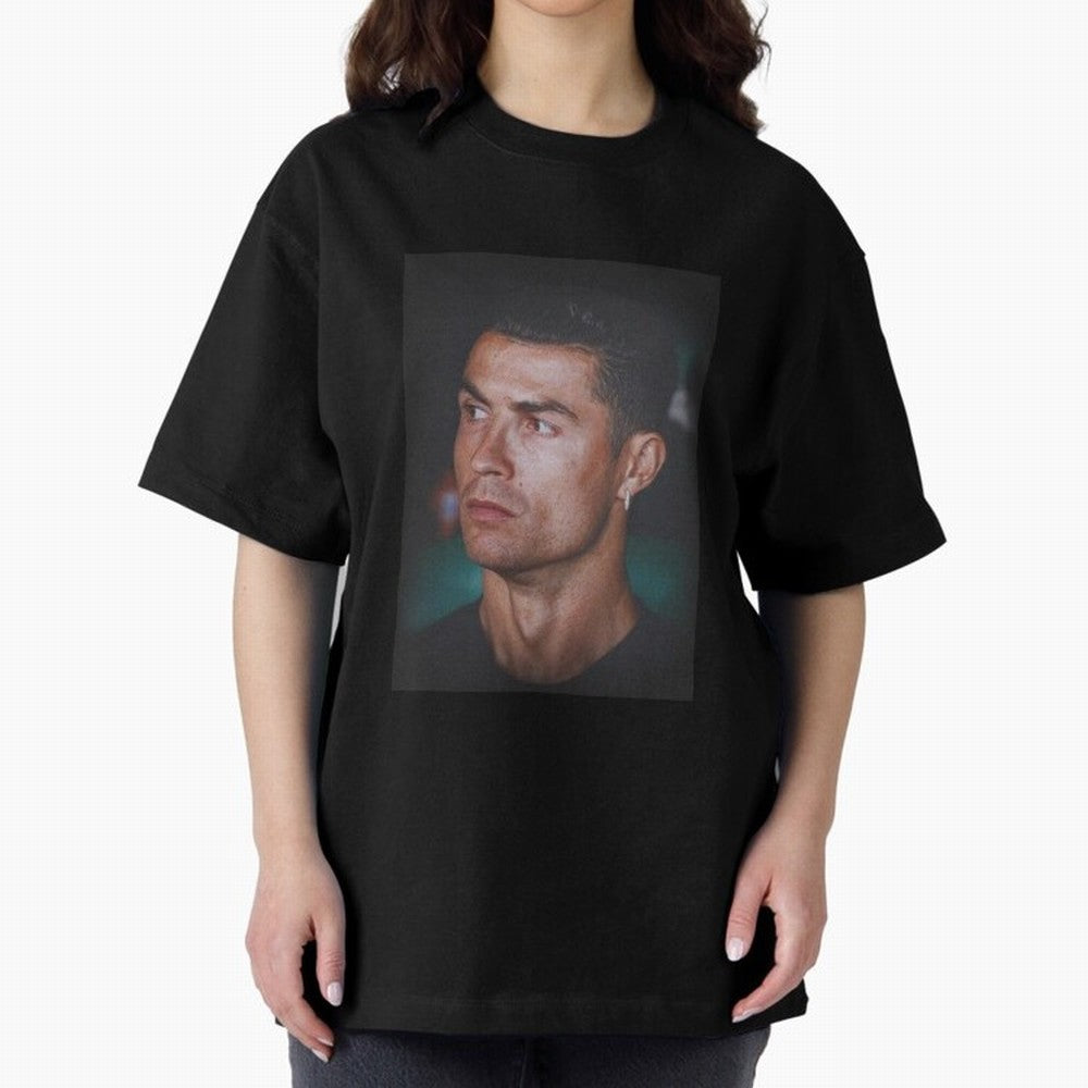 Cristiano Ronaldo Oversized T-Shirt Celebrate Fan Culture around Match Day Hype around FIFA World Cup 2026, CR7 and Messi, Argentina and Brazil, Stadium Memories, Football Loyalty, International Chants and Championship Tradition; Great for Watch