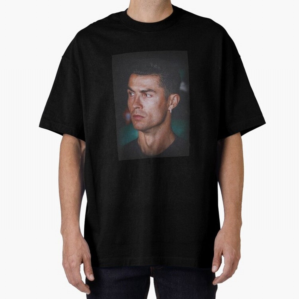 Cristiano Ronaldo Oversized T-Shirt Celebrate Fan Culture around Match Day Hype around FIFA World Cup 2026, CR7 and Messi, Argentina and Brazil, Stadium Memories, Football Loyalty, International Chants and Championship Tradition; Great for Watch