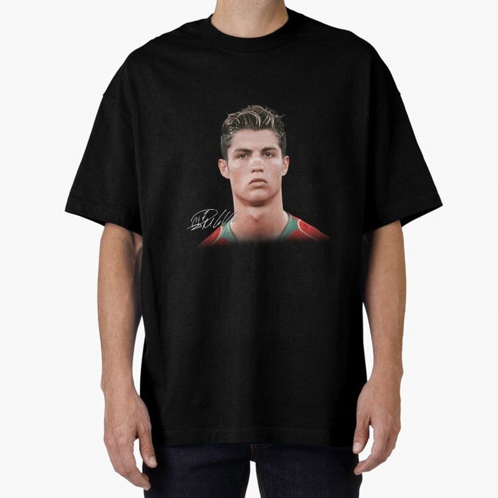 Cristiano Ronaldo Oversized T-Shirt Make the Season About FIFA World Cup 2026 USA Canada Mexico Spirit, with France, Haaland and Mbappe, Vintage Soccer Flavor, Modern Football Stars, National Flags and Final Night Emotion; Great for Supporters Who