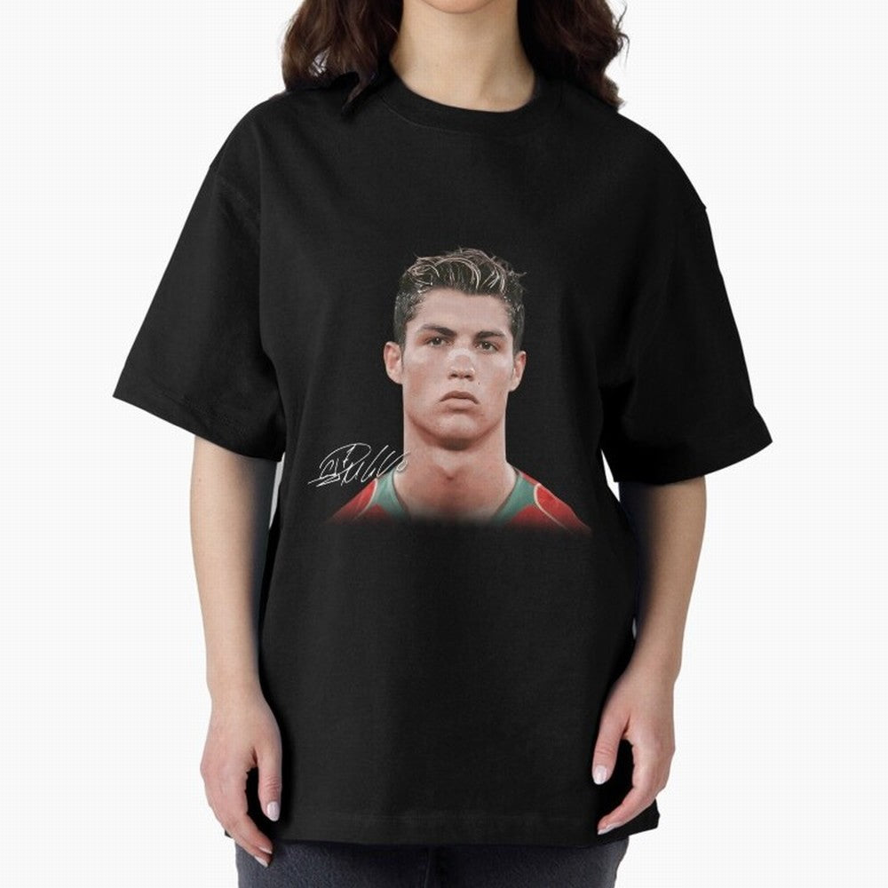 Cristiano Ronaldo Oversized T-Shirt Make the Season About FIFA World Cup 2026 USA Canada Mexico Spirit, with France, Haaland and Mbappe, Vintage Soccer Flavor, Modern Football Stars, National Flags and Final Night Emotion; Great for Supporters Who