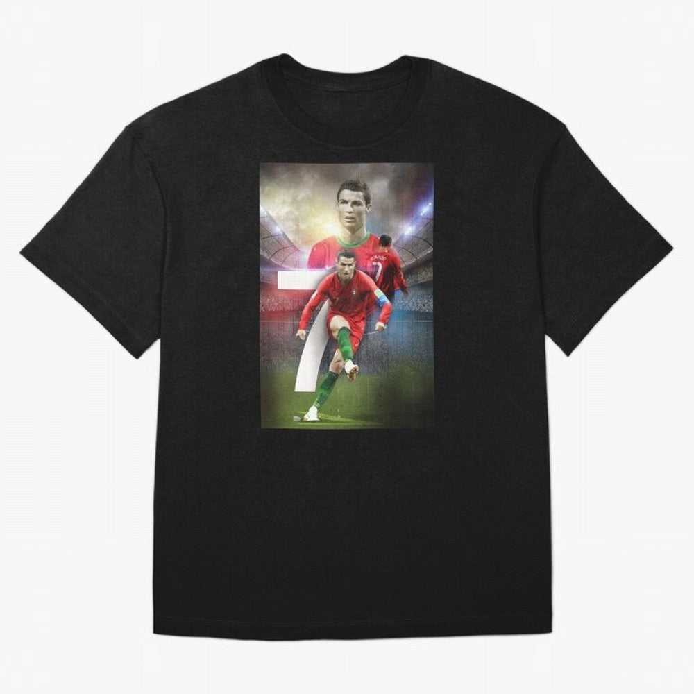 Cristiano Ronaldo Manchester United 4 Oversized T-Shirt Show Match Day Excitement for FIFA World Cup 2026 Group Stage Spirit, Centered on Brazil, CR7, Fan Favorite Moments, National Team Passion, Big Match Drama and Soccer History; Great for