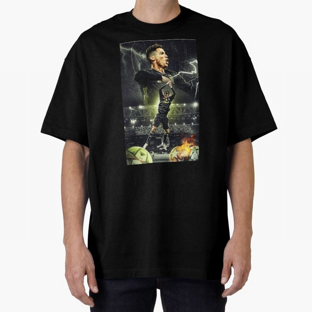 Ronaldo Illustration iPhone Case Oversized T-Shirt Show Love for Legendary Goals in Global Football Passion for FIFA World Cup 2026 Group Stage, Connected to CR7 and Messi, France, Champion Mindset, Group Stage Buzz, Knockout Tension and Passionate