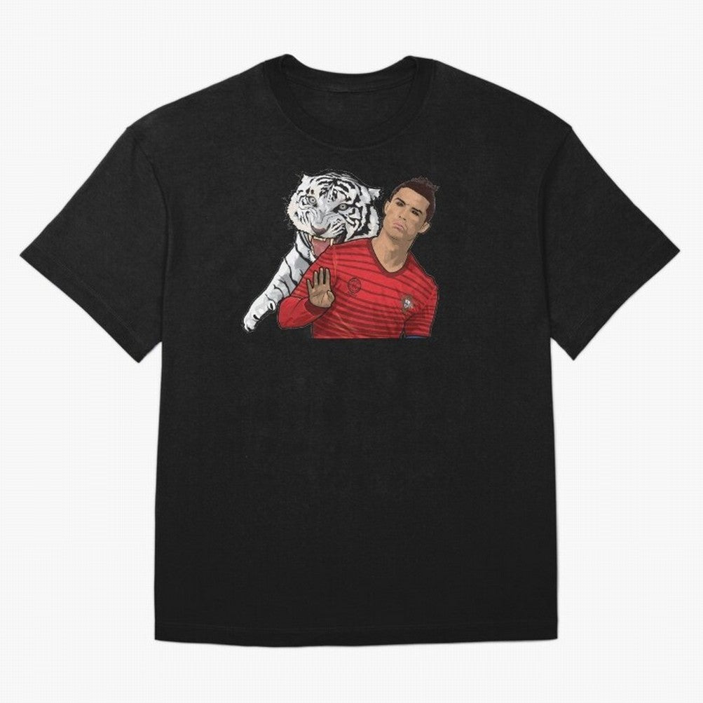 Cristiano Ronaldo Oversized T-Shirt Fuel the FIFA World Cup 2026 Journey through Messi Highlights, Brazil Pride, Football History, Final Match Energy, Crowd Noise and Once in a Lifetime Moments; Ideal for Football Dads, Football Moms, Friends,