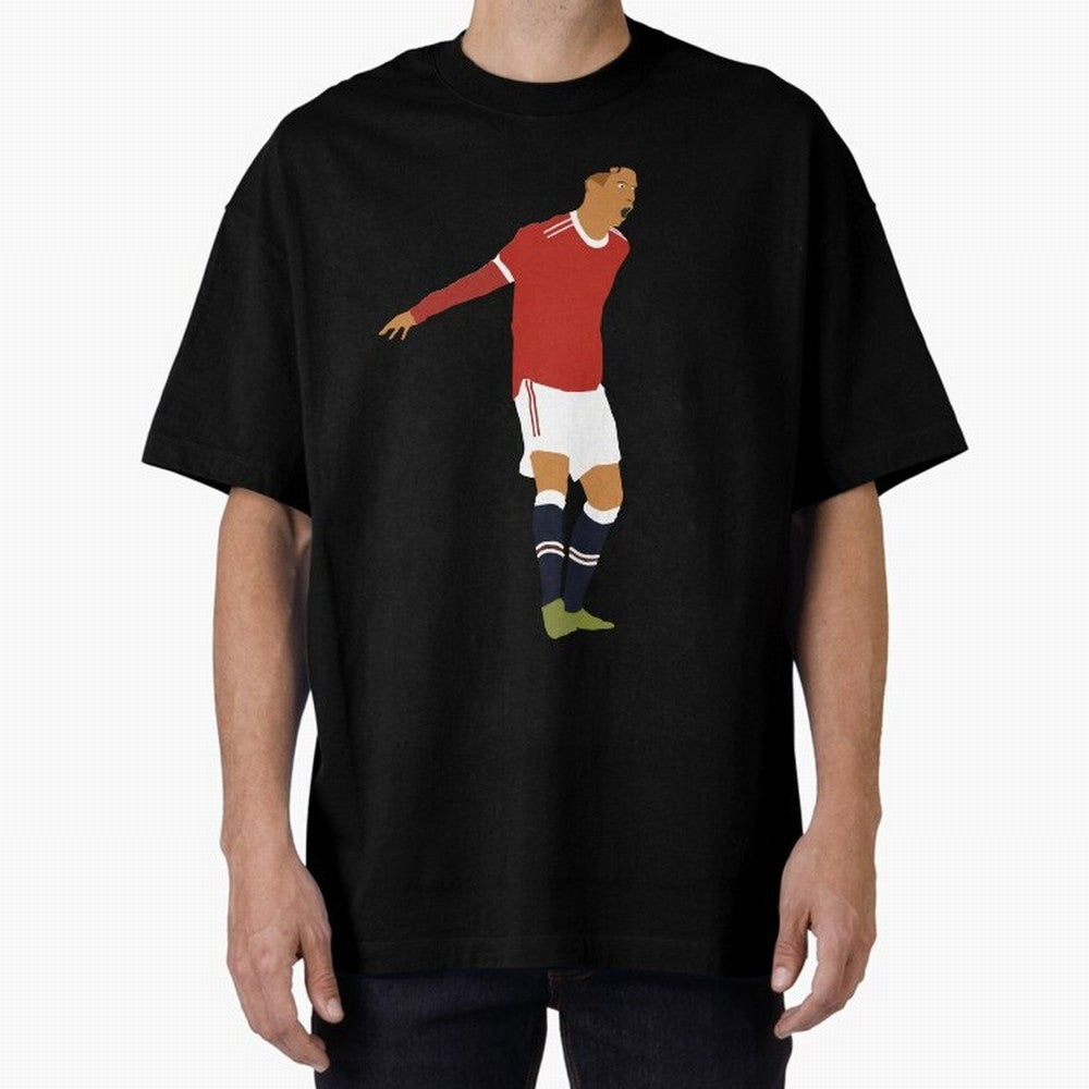 Cristiano Ronaldo Manchester United Oversized T-Shirt Show Championship Spirit for Global Football Passion for FIFA World Cup 2026 Group Stage, Made for CR7 and Messi, England, France and Netherlands, Global Supporter Spirit, Legendary Goals,