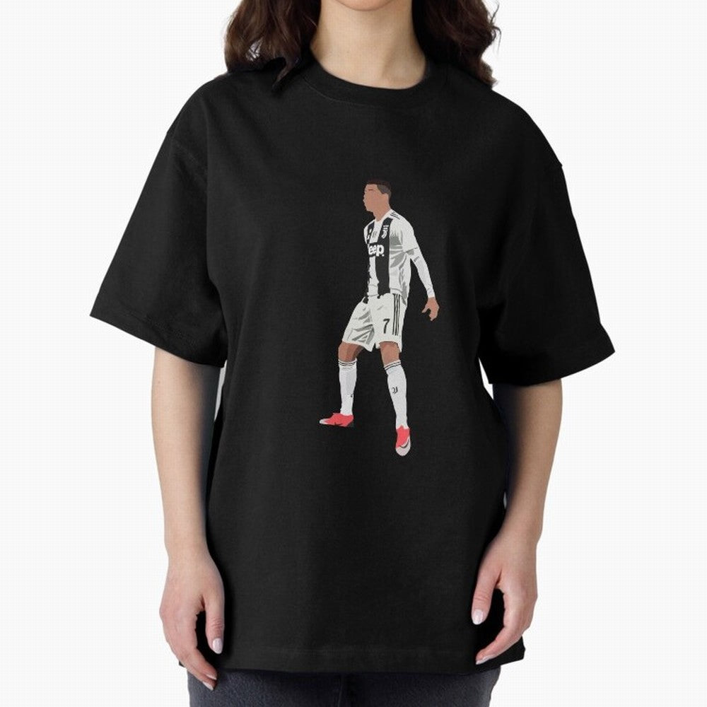 Cristiano Ronaldo Oversized T-Shirt Represent the FIFA World Cup 2026 USA Canada Mexico Journey through Cristiano Ronaldo Highlights, Argentina and Brazil Pride, Goal Celebration Energy, Supporter Heritage, Football Icons and Worldwide Tournament