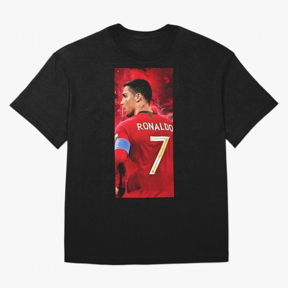 Cristiano Ronaldo Oversized T-Shirt Relive FIFA World Cup 2026 USA Canada Mexico Spirit, Celebrating England, France and Netherlands, Neymar, Vintage Soccer Flavor, Modern Football Stars, National Flags and Final Night Emotion; Created for Match