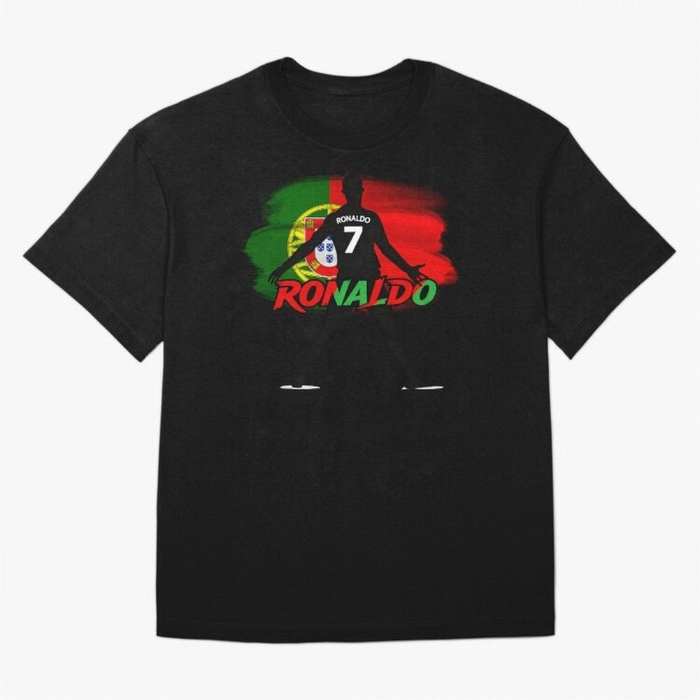 Portugal CR7 Fan World Cup Oversized T-Shirt Join the Global Buzz around FIFA World Cup 2026 USA Canada Mexico Spirit, Connected to Argentina, Cristiano Ronaldo, Haaland and CR7, Championship Spirit, Famous Goals, Roaring Crowds and International
