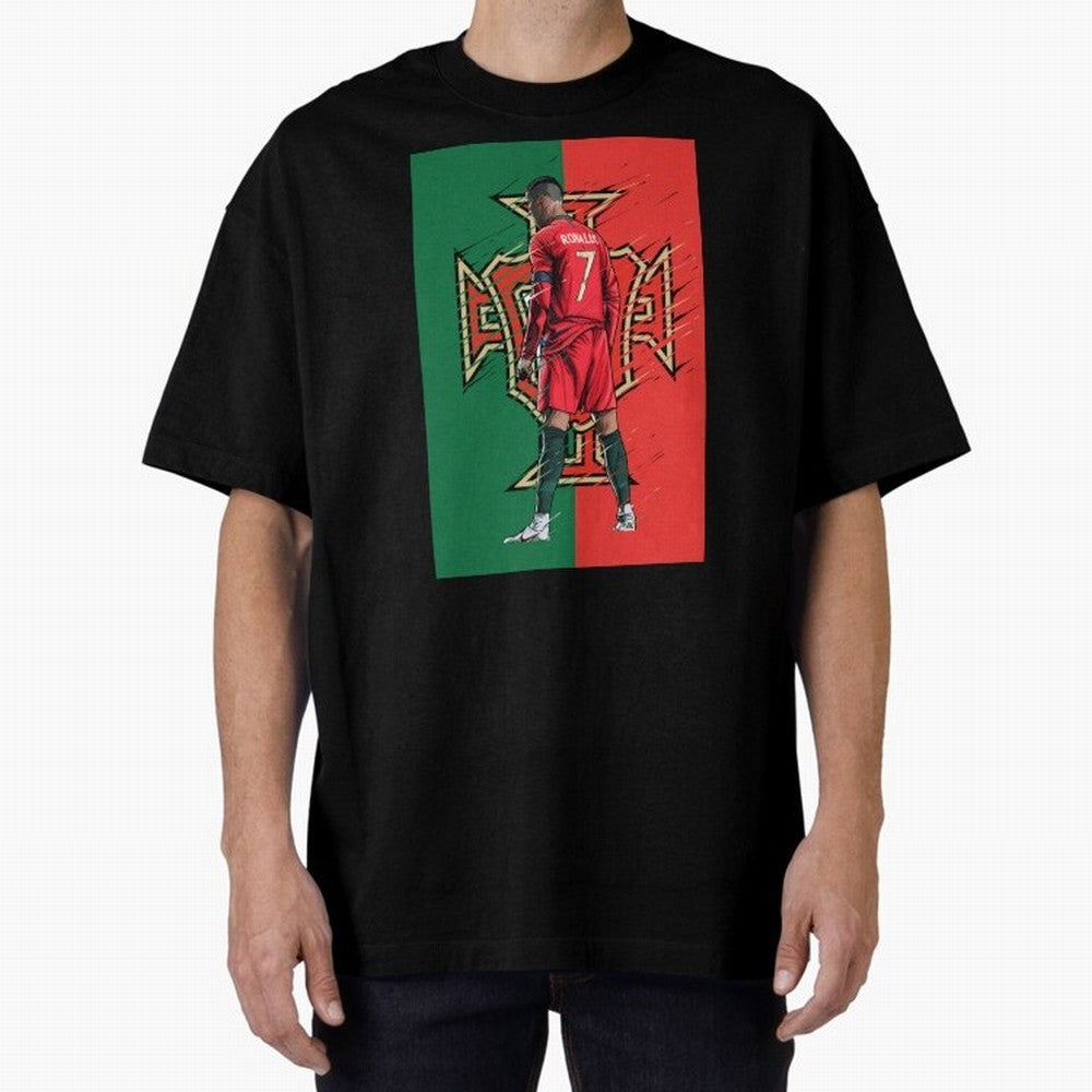 CR7 Portugal Oversized T-Shirt Celebrate Fan Favorites in FIFA World Cup 2026 Group Stage for Fans of Cristiano Ronaldo and Argentina and Brazil, Bringing Stadium Chants, National Pride, Trophy Dreams and Unforgettable Football Memories; Made for