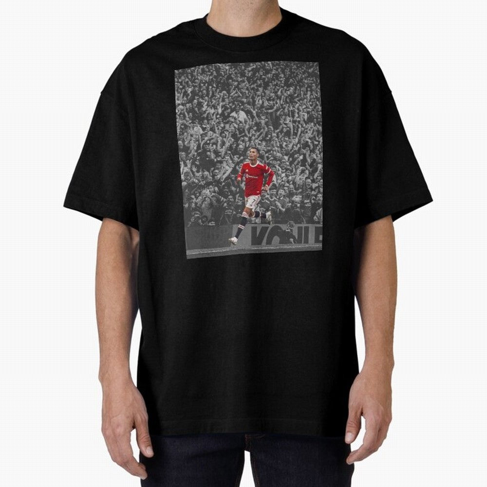 Ronaldo Cr7 Highlights Moment Manchester,Ronaldo Gifts,Ronaldo Cover,Ronaldo Prints Oversized T-Shirt Bring Retro Soccer Energy to the FIFA World Cup 2026 USA Canada Mexico Journey through Messi, CR7 and Mbappe Highlights, Portugal, Spain and